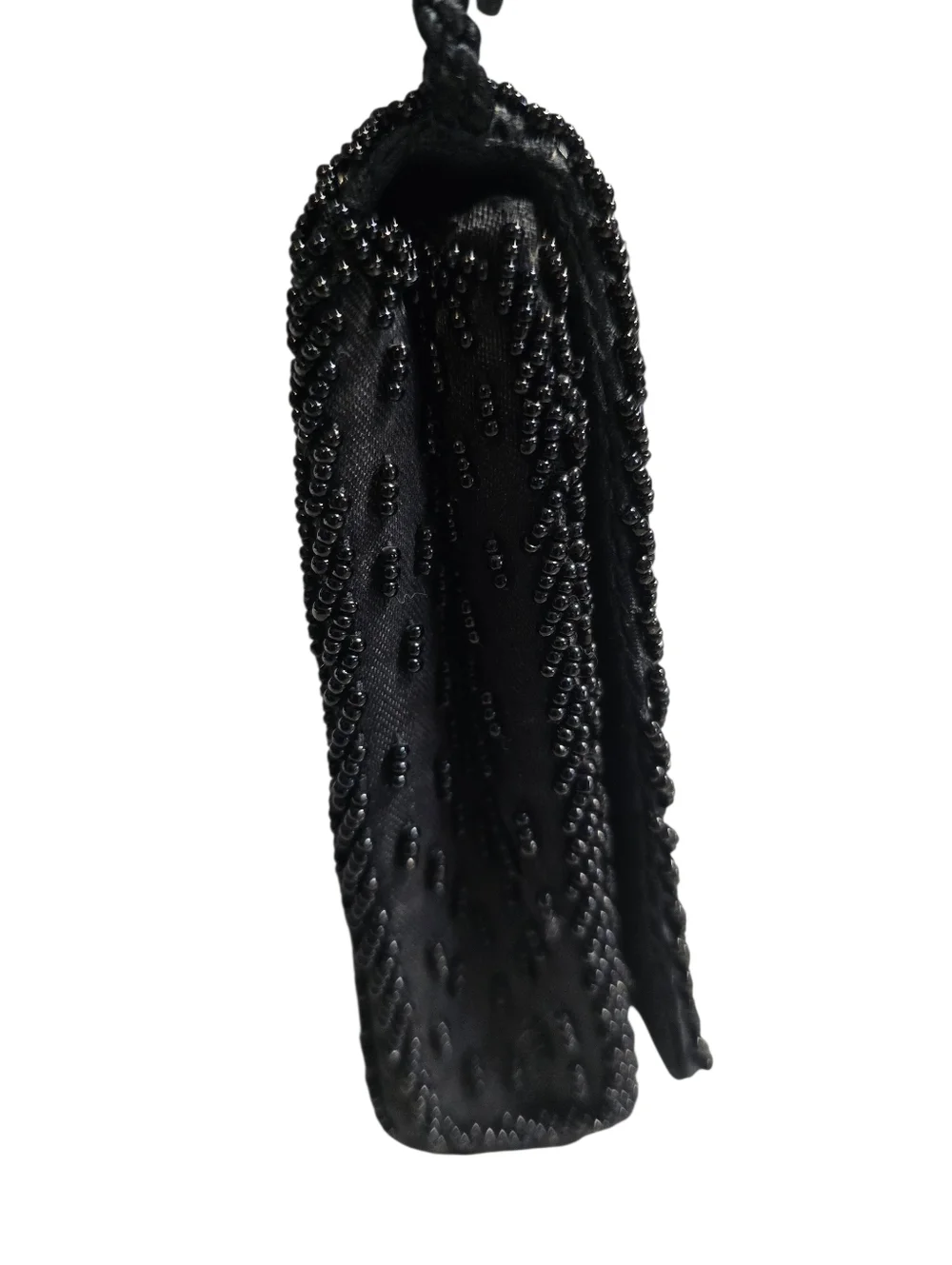 Black Beaded Evening Clutch - Picture 4 of 7